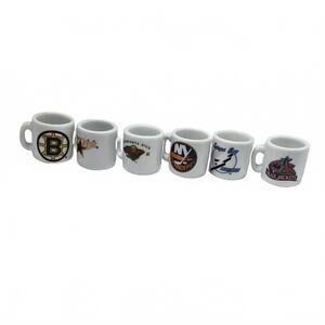 NHL Collectible Gumball Micro Mugs Lot of 6 / Bruins, Stars, Lightning, & More